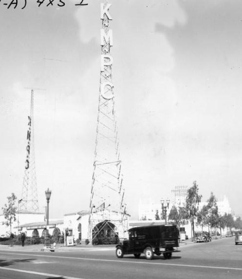KMPC broadcast towers in Los Angeles